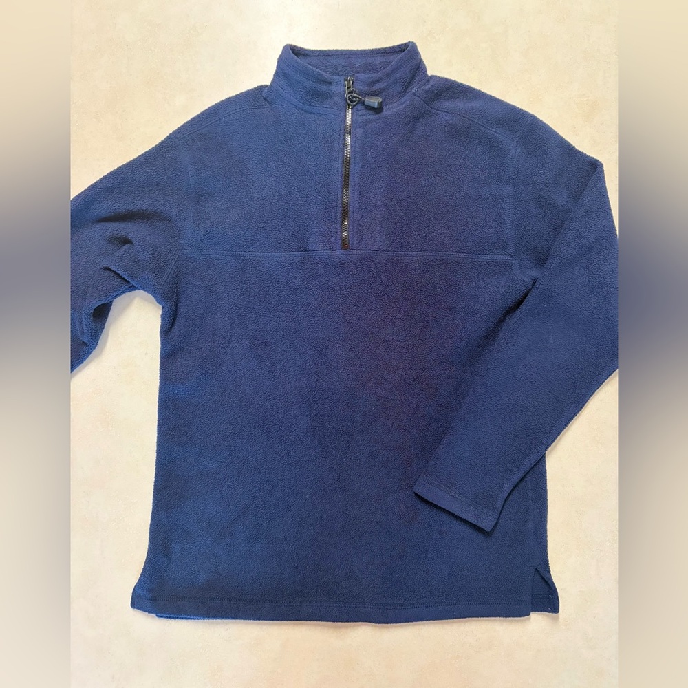 Men's Blue Half-Zip Sweater